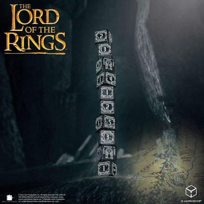 The Lord of the Rings: 10 D6 Dice Set Moria (Glow in the dark)