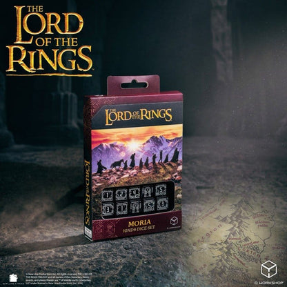 The Lord of the Rings: 10 D6 Dice Set Moria (Glow in the dark)