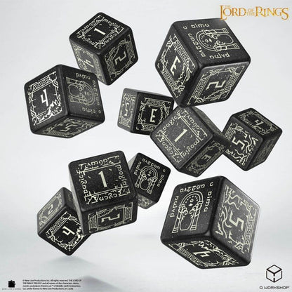 The Lord of the Rings: 10 D6 Dice Set Moria (Glow in the dark)