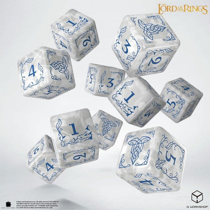 The Lord of the Rings: 10 D6 Dice Set Rivendell (Stone)