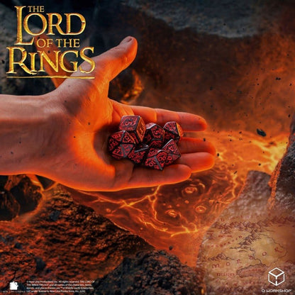 The Lord of the Rings Dice Set of 7 Mordor