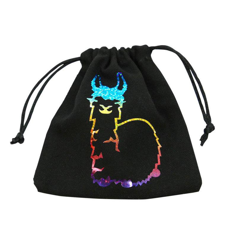 Fabulous Llama Dice Bag Rainbow Dice accessories
