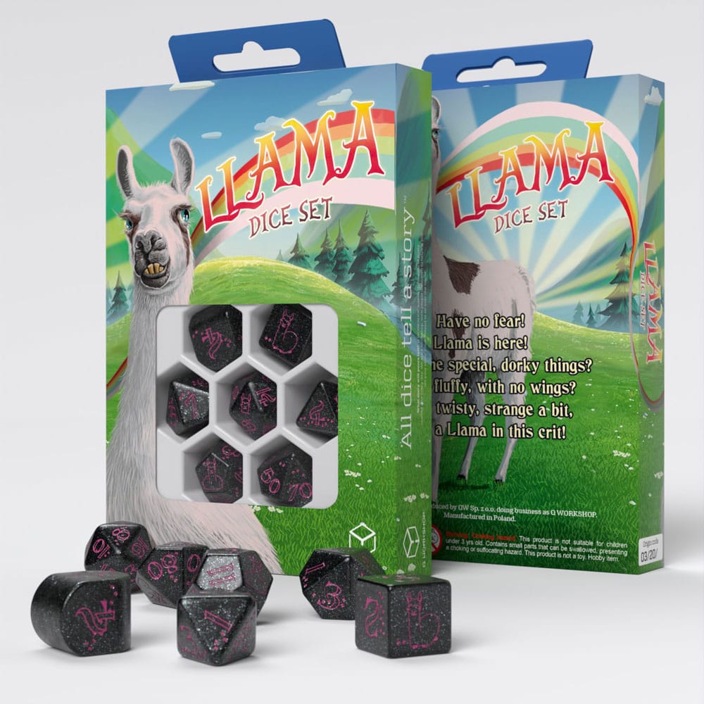Llama Dice Set Spitty (7)