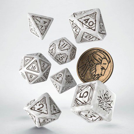 The Witcher Dice Set Geralt The White Wolf (7) Dice