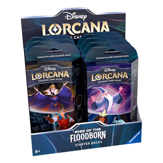 Disney Lorcana TCG Rise of the Floodborn Starter Decks Display (8) *English Edition* Trading cards