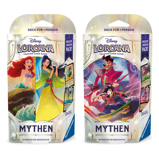 Disney Lorcana TCG Mythen Starter Decks Display (8) *German Edition*