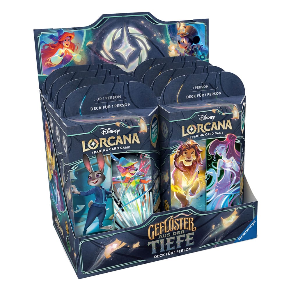 Disney Lorcana TCG Geflüster aus der Tiefe Starter Decks Display (8) *German Edition* Trading cards