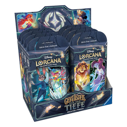 Disney Lorcana TCG Geflüster aus der Tiefe Starter Decks Display (8) *German Edition* Trading cards