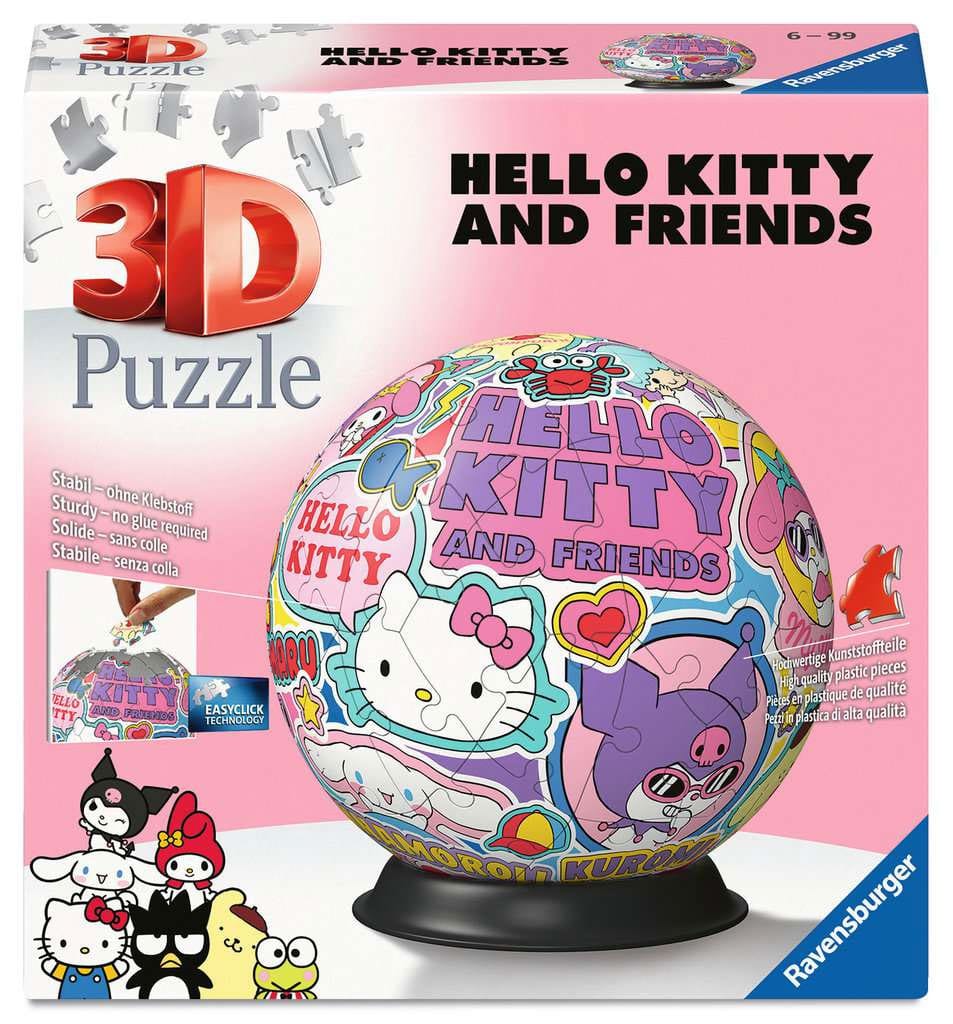 Hello Kitty and Friends 3D Puzzle Ball (73 pieces)