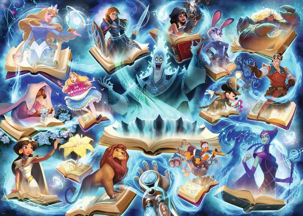 Disney Lorcana Jigsaw Puzzle Glimmers of the Realm: Sapphire (1000 pieces)