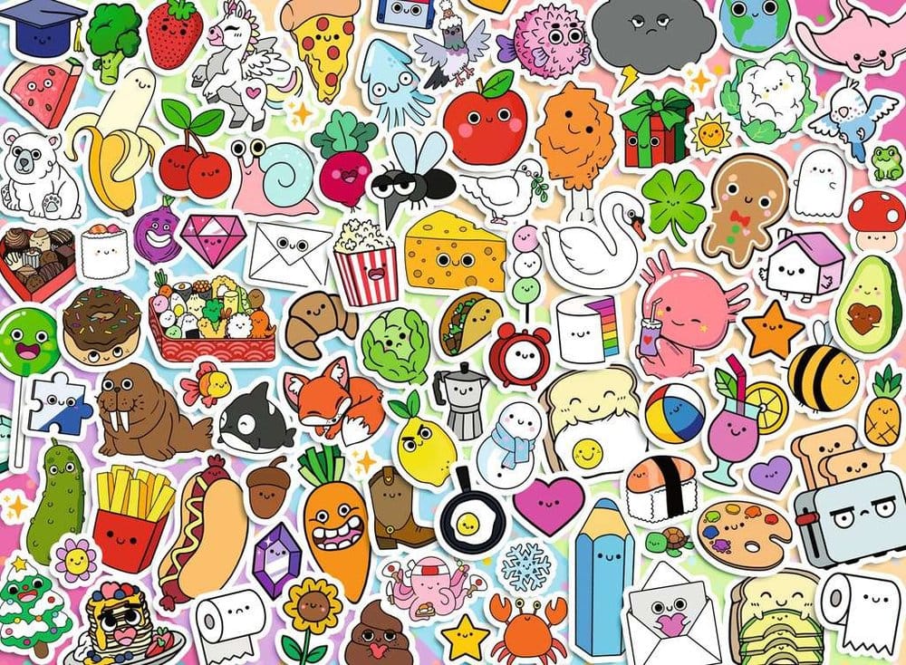 Kawaii Jigsaw Puzzle Cute Kawaii Chaos (500 Pieces)