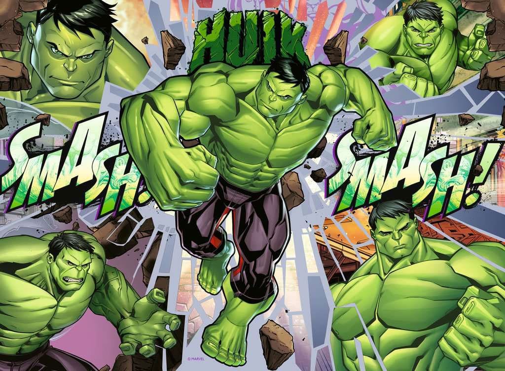 Marvel Children's Jigsaw Puzzle XXL The Incredible Avenger (100 pieces)