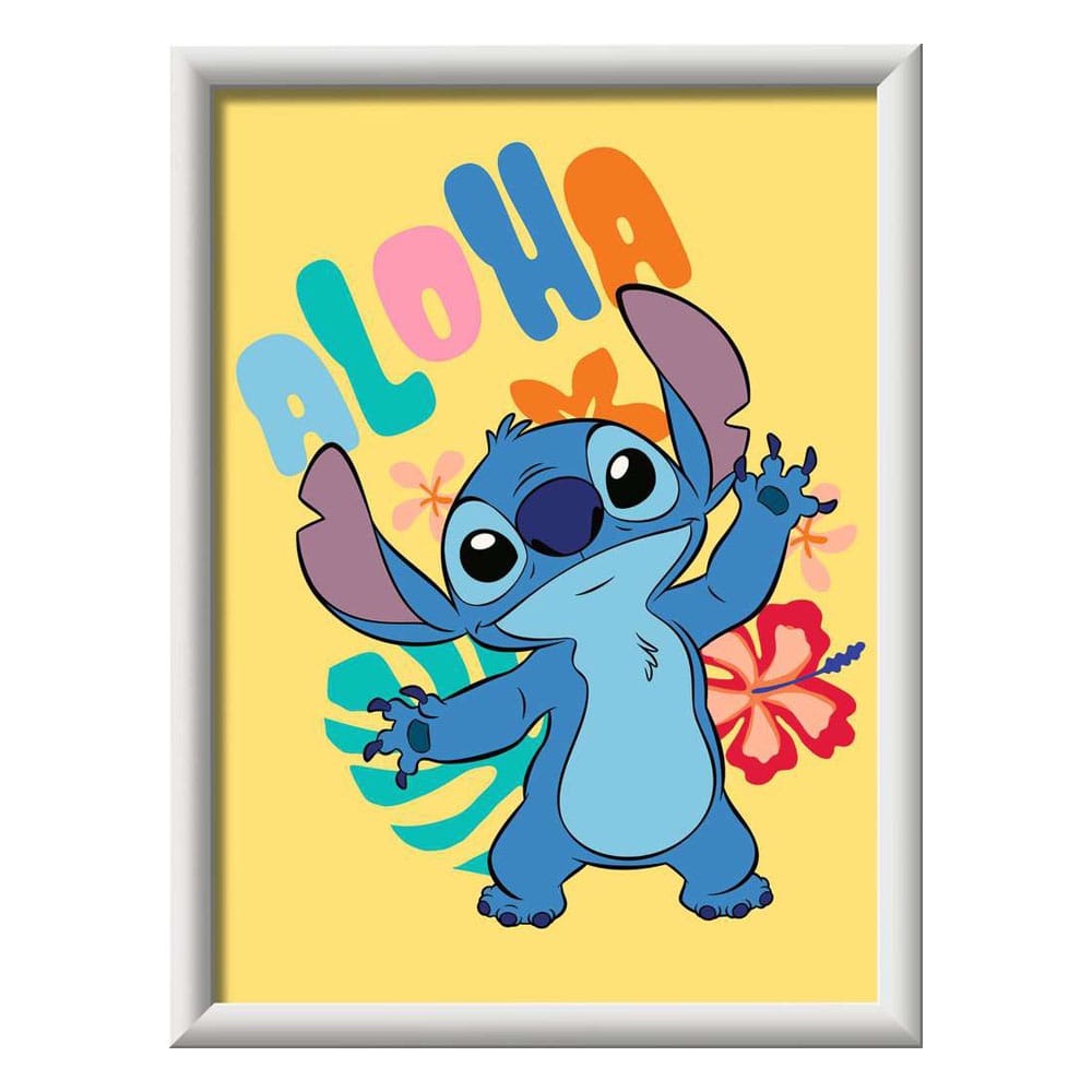 Disney Paint by Numbers Painting Set Aloha Stitch 18 x 24 cm *German Edition* Ravensburger