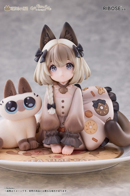 Decorated Life Collection PVC Statue Tea Time Cats x Siamese Cat Azuki-san Friendship Collaboration Exclusive Set 18 cm