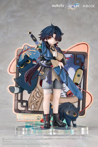 Honkai: Star Rail Rise Up+ Chibi Cat Series Chibi Figure Blade Ver. 19 cm