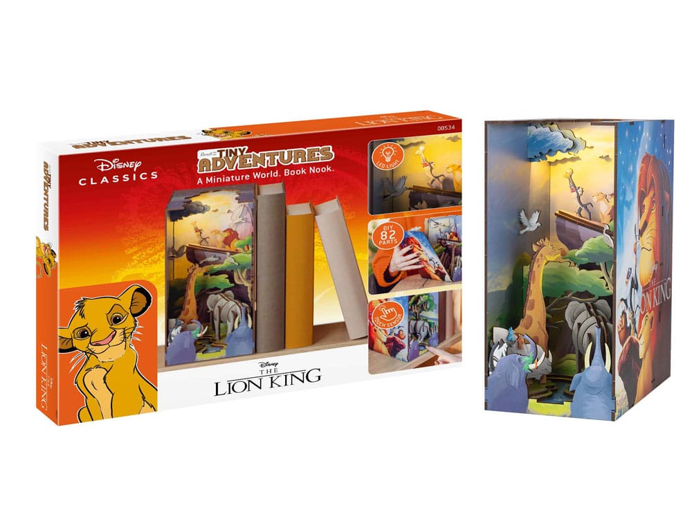 Disney Tiny Adventures Book Nook Mini Diorama The Lion King 23 cm Revell