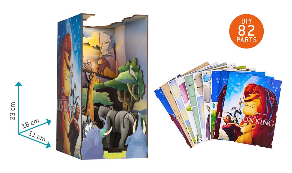 Disney Tiny Adventures Book Nook Mini Diorama The Lion King 23 cm Revell