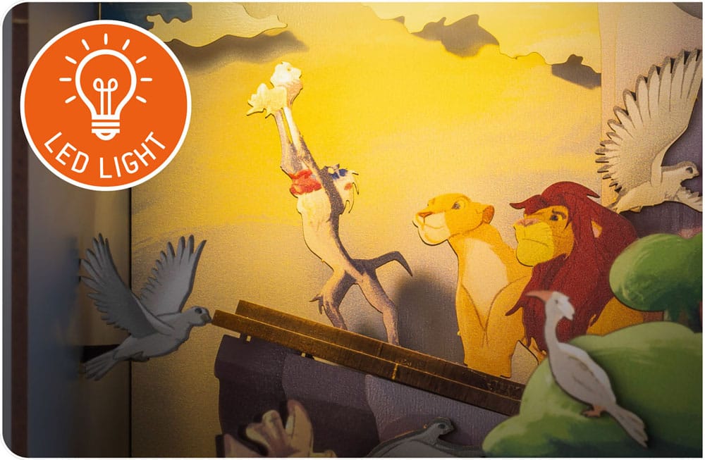 Disney Tiny Adventures Book Nook Mini Diorama The Lion King 23 cm Revell