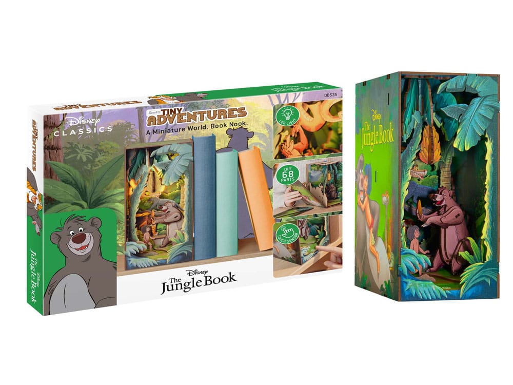 Disney Tiny Adventures Book Nook Mini Diorama The Jungle Book 23 cm Revell