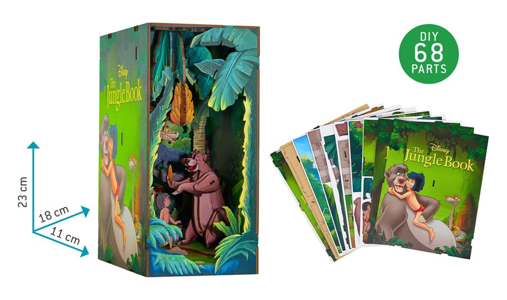 Disney Tiny Adventures Book Nook Mini Diorama The Jungle Book 23 cm Revell