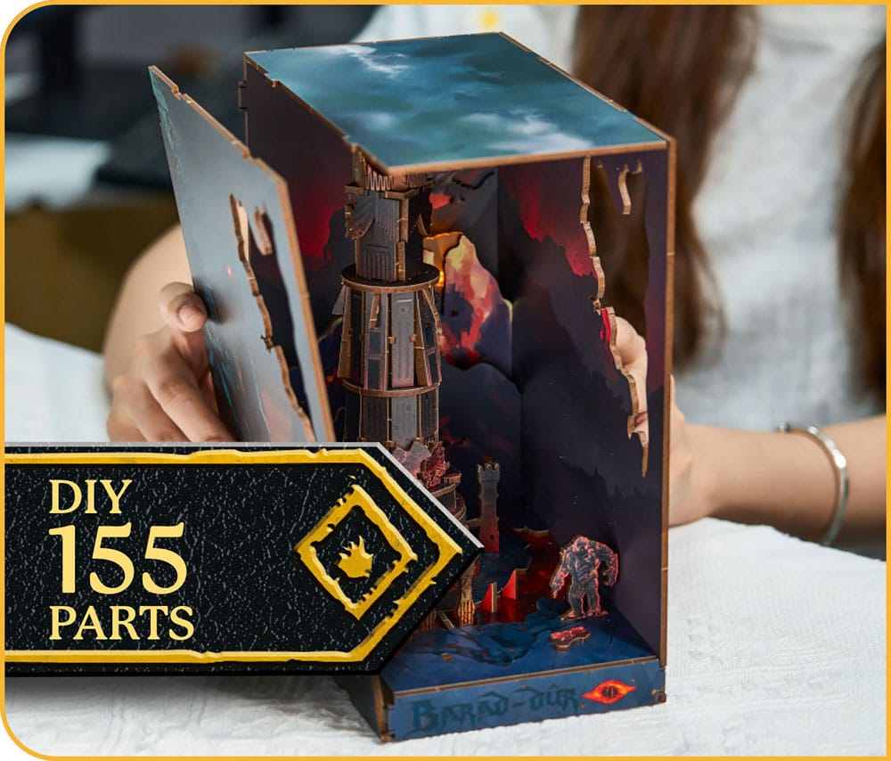 The Lord of the Rings Tiny Adventures Book Nook Mini Diorama Barad-Dûr 23 cm - FanofThings.co.uk