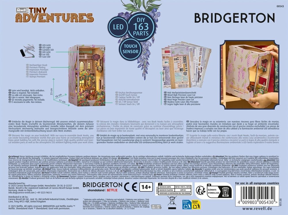 Bridgerton Tiny Adventures Book Nook Mini Diorama Into the Light 18 cm Revell