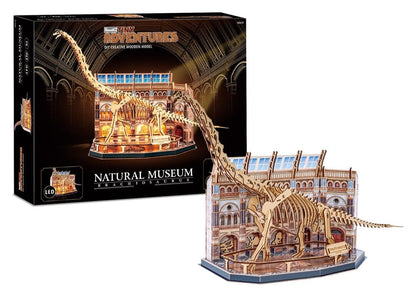 Revell Tiny Adventures Natural Museum 3D Wooden Puzzle Brachiosaurus Skeleton 58 cm