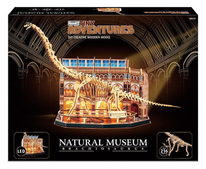 Revell Tiny Adventures Natural Museum 3D Wooden Puzzle Brachiosaurus Skeleton 58 cm