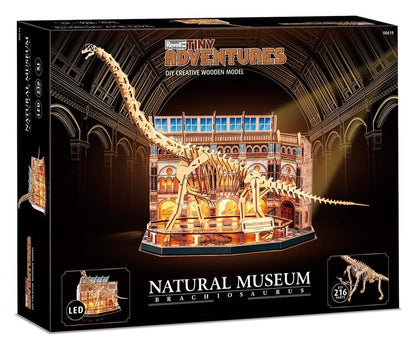 Revell Tiny Adventures Natural Museum 3D Wooden Puzzle Brachiosaurus Skeleton 58 cm