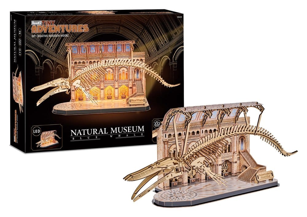 Revell Tiny Adventures Natural Museum 3D Wooden Puzzle Blue Whale 61 cm Revell