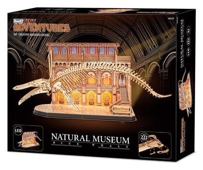 Revell Tiny Adventures Natural Museum 3D Wooden Puzzle Blue Whale 61 cm Revell