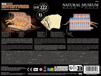 Revell Tiny Adventures Natural Museum 3D Wooden Puzzle Blue Whale 61 cm Revell
