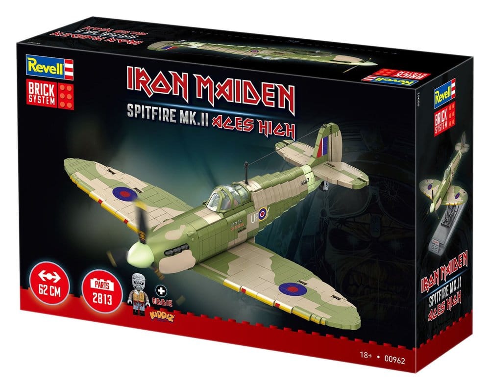 Iron Maiden Brick System Construction Kit Set Spitfire MK.II Aces High 58 cm Revell