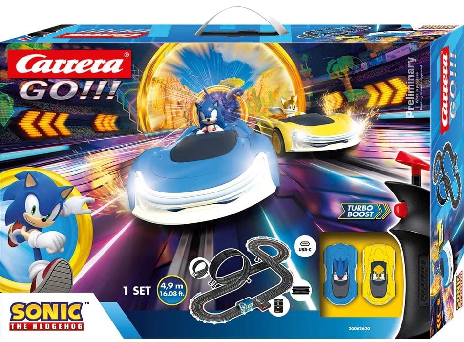 Sonic the Hedgehog Carrera GO!!! Race Track Set Sonic Racing CrossWorlds Carrera
