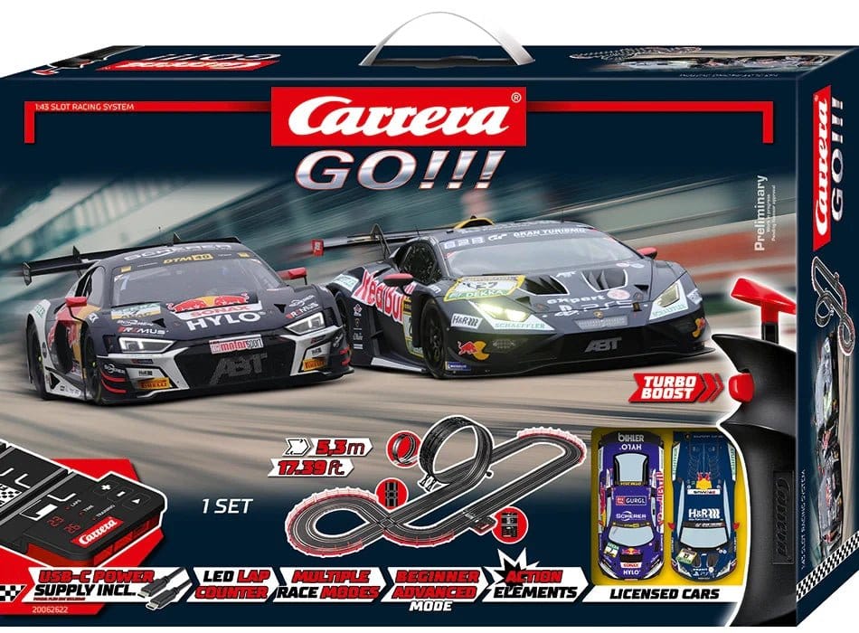 Carrera GO!!! Slot Car Track Set GT Pro Racers Carrera