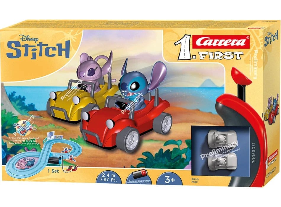 Disney Stitch Carrera First Race Track Set Disney Stitch 2,4 Carrera