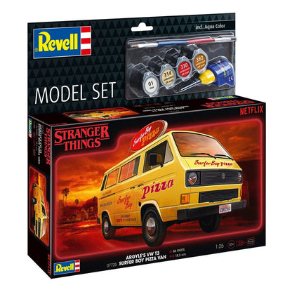 Stranger Things Model Kit Set 1/25 VW T3 Bus Surfer Boy 19 cm