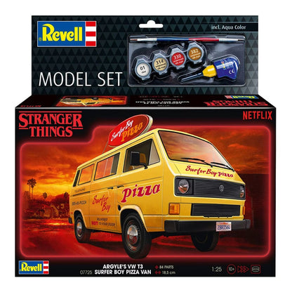 Stranger Things Model Kit Set 1/25 VW T3 Bus Surfer Boy 19 cm