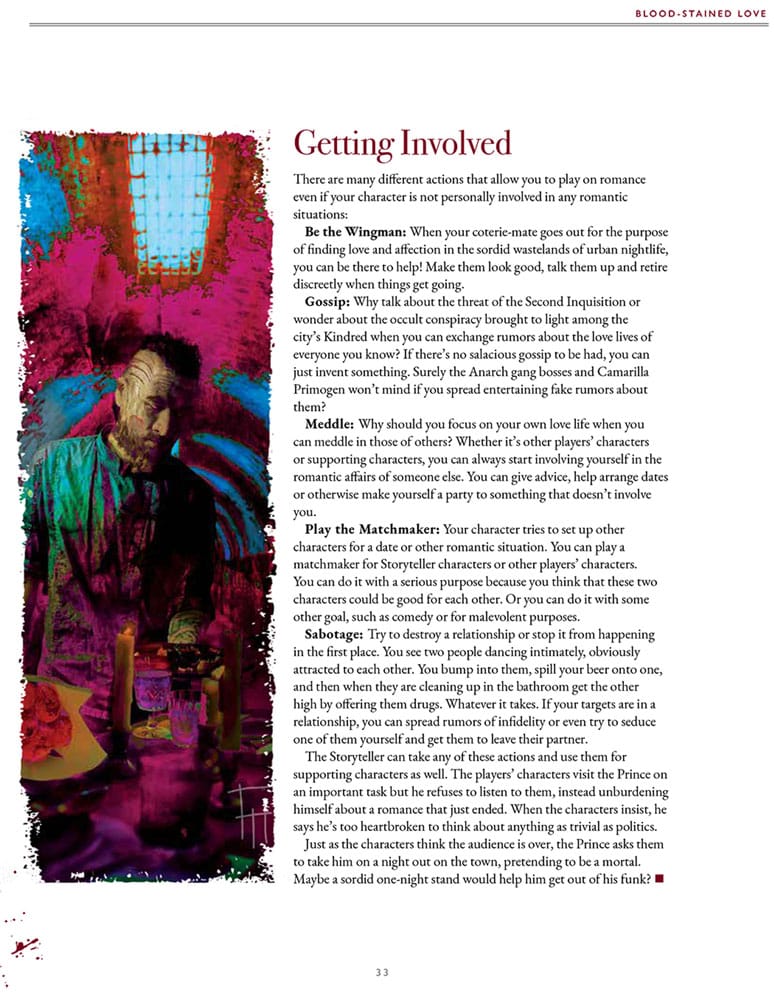 Vampire: The Masquerade 5th Edition RPG book Blood-Stained Love Sourcebook *Englische Version* Board games and