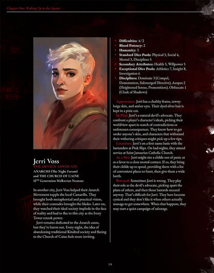 Vampire: The Masquerade 5th Edition RPG book The Crimson Gutter Chronicle Book *Englische Version*