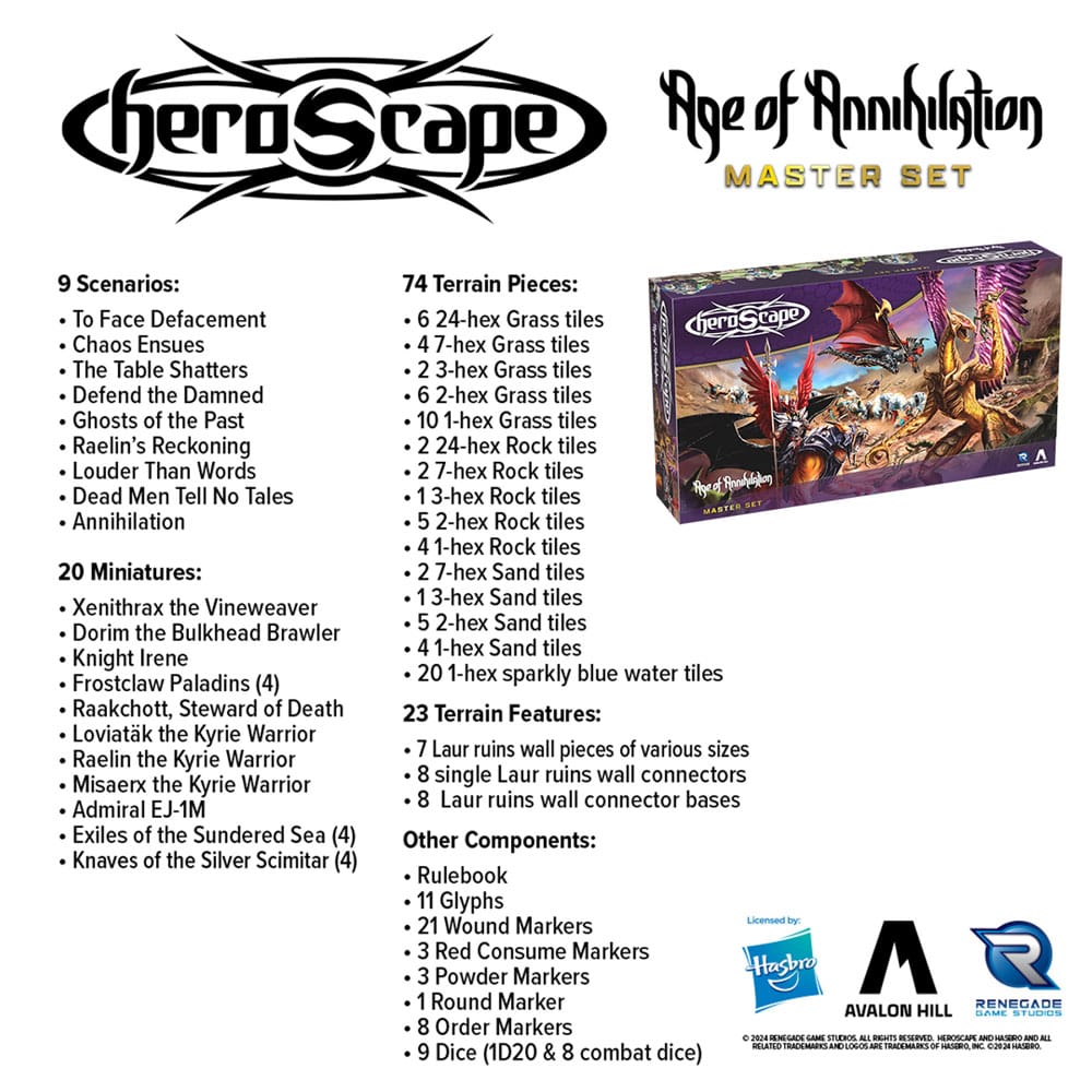 Heroscape board game Age of Annihilation Master Set *English Version*