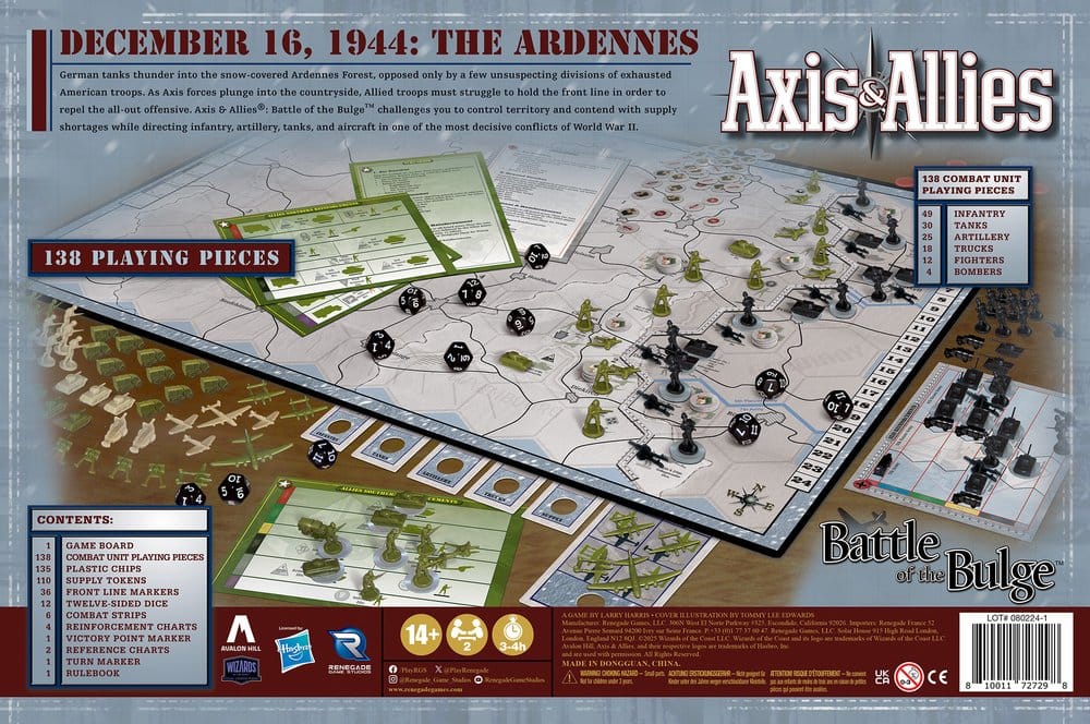 Avalon Hill board game Axis & Allies: Battle of the Bulge *English Version* Renegade