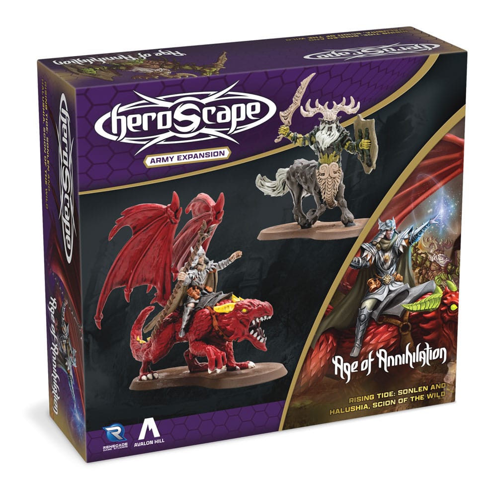 Heroscape Expansion Rising Tide - Sonlen & Halushia Scion of the Wild Army *English Version* Board games and accessories