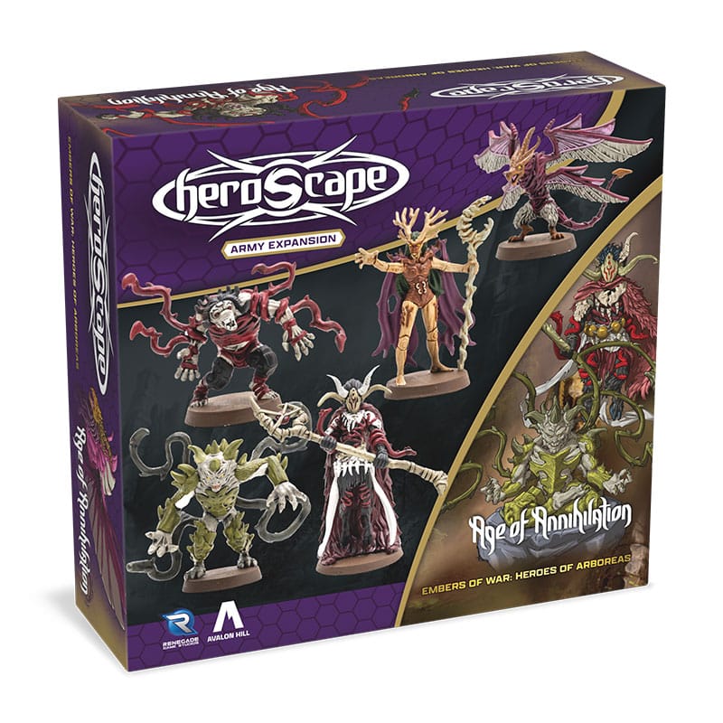Heroscape Army Expansion Embers of War: Heroes of Arboreas *English Version* Board games and accessories