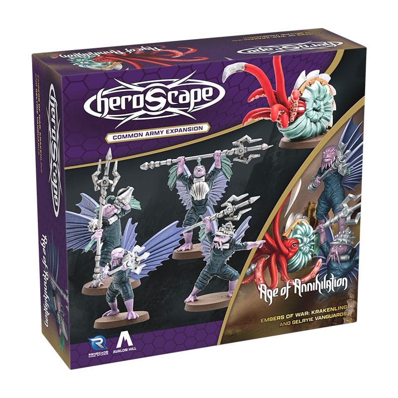 Heroscape Army Expansion Embers of War: Krakenling & Gelryie Vanguards *English Version* Board games and accessories