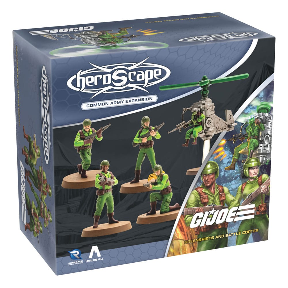 G.I.Joe Heroscape Army Expansion Greenshirts & Battle Copter (Common) *English Version* Renegade