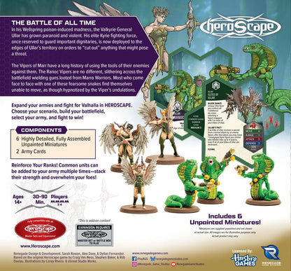 Heroscape Army Expansion Age of Annihilation Elites of Ullar & Ranoc Vipers (Common) *English Version* Renegade