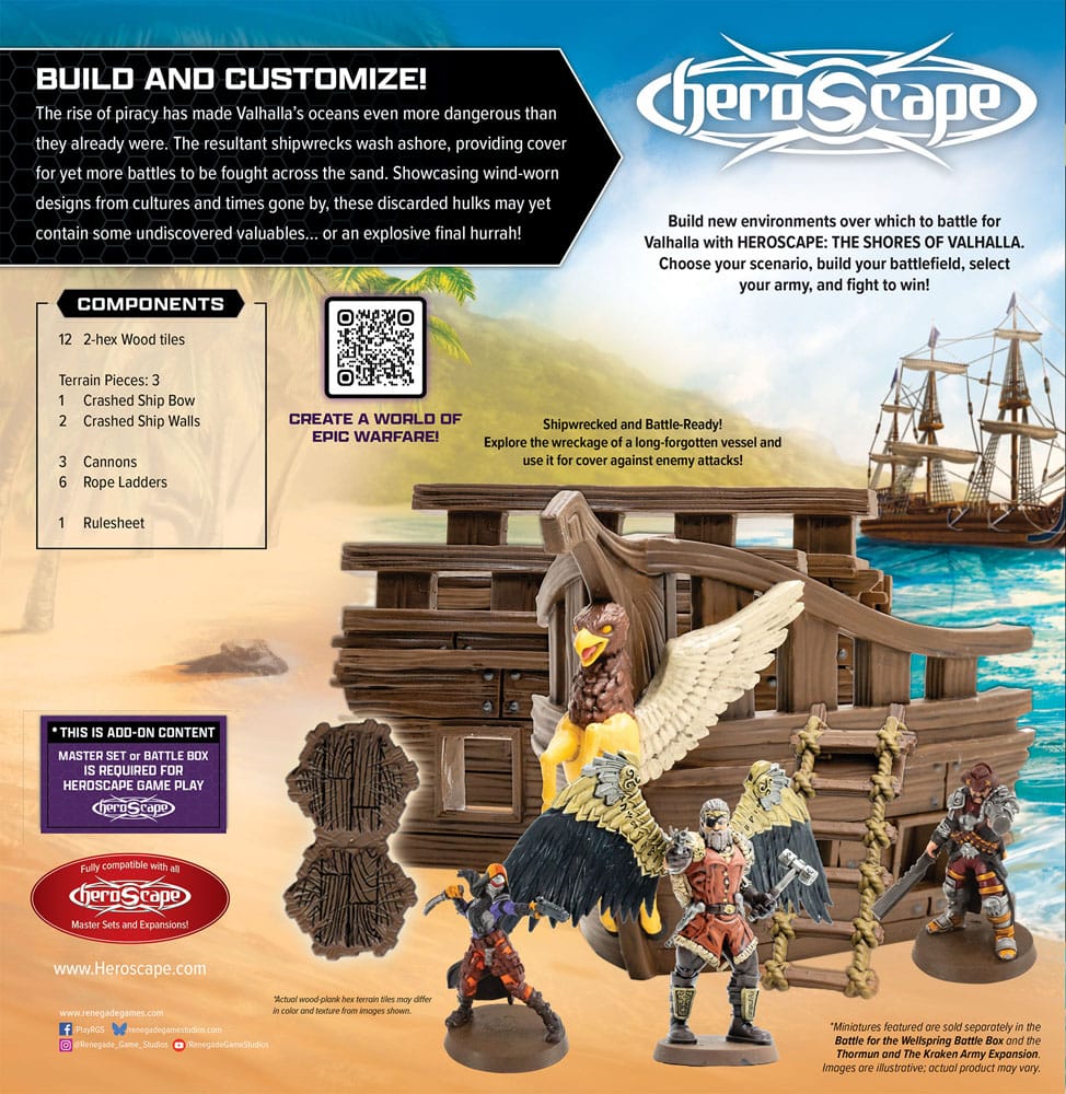 Heroscape Terrain Expansion Shores of Valhalla *English Version*