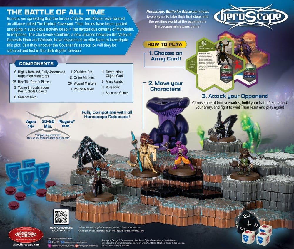 Heroscape Board Game Battle for Blackscar Battle Box *English Version* Renegade