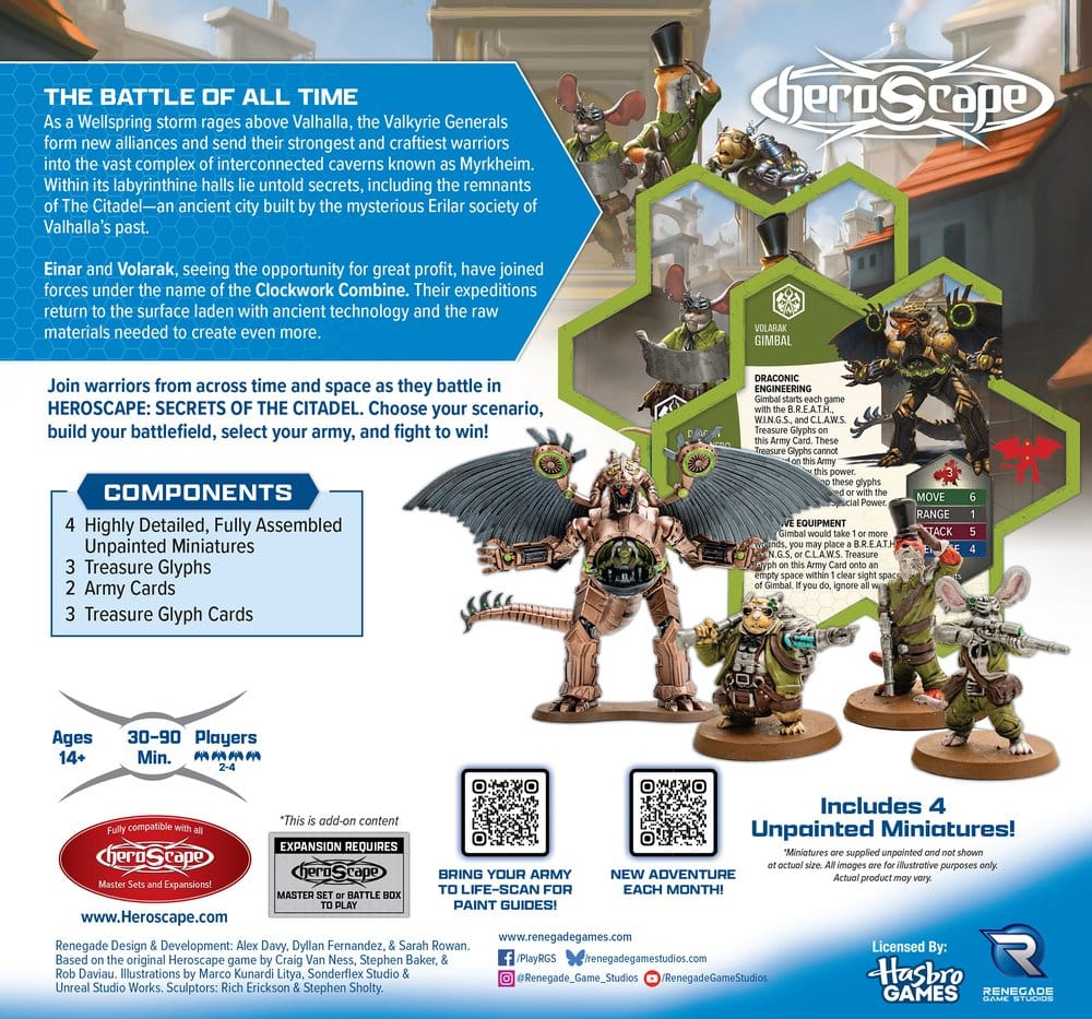 Heroscape Army Expansion Clockwork Combine Research Expedition *English Version* Renegade